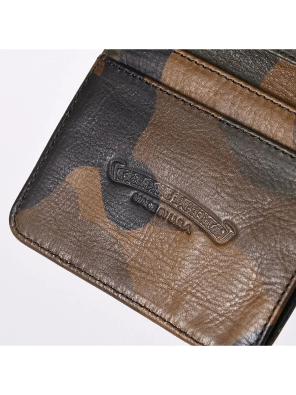 Chrome Hearts DR Digiacomo Wallet Bifold Cross Patch Camouflage